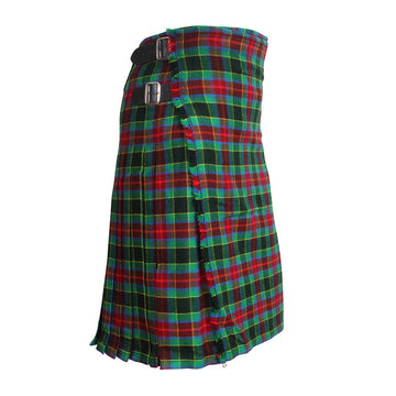 Scottish County Waterford Tartan Kilt 8 Yards With Pleats Medium Weight 13oz Leather Straps - biznimart